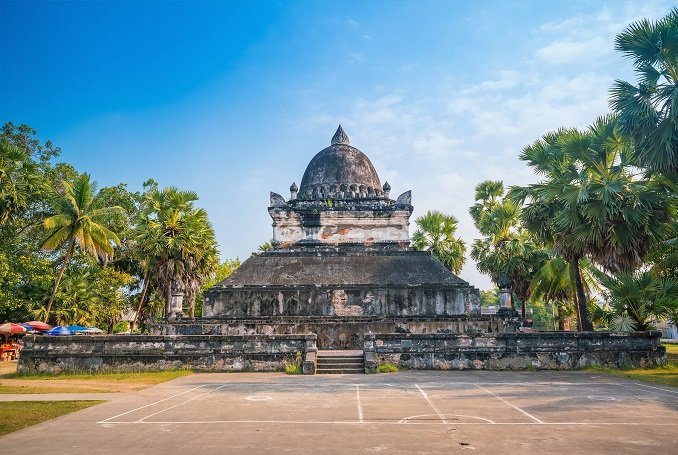 Wat Visoun Temple in Luang Prabang Laos